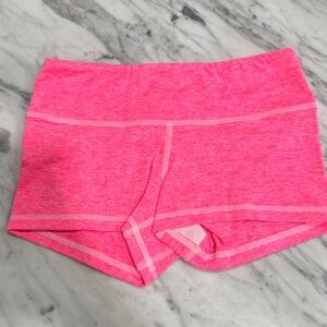 Fleo Women's Athletic Shorts - Hot Pink Heather